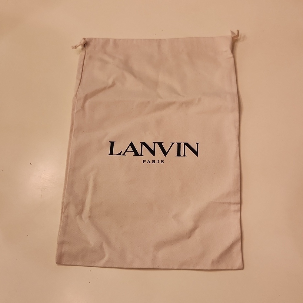 Lanvin cream dust bag